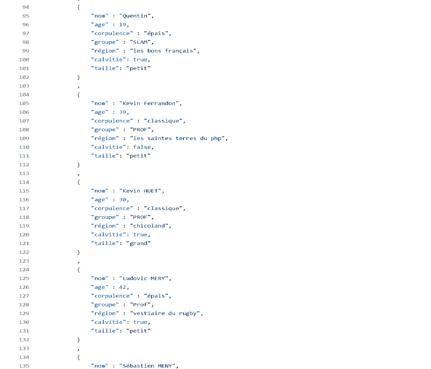 SIODLE JSON